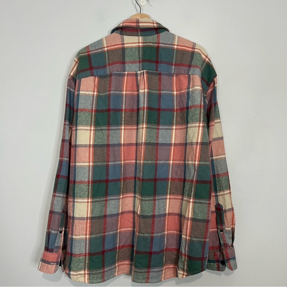 A&F 90m’s Oversized Windowpane Button Up Shirt L - image 7